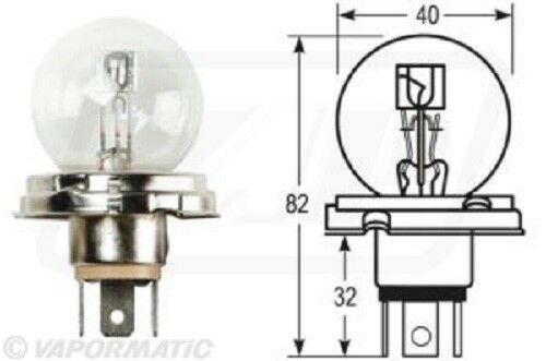 Tractor Headlamp Bulb 410 - Bulb12V 45-40W