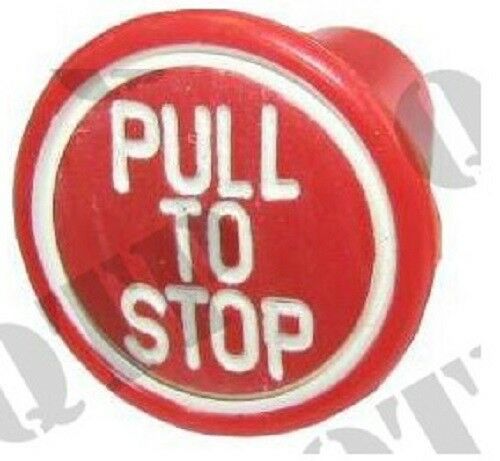 Pull To Stop Red Knob