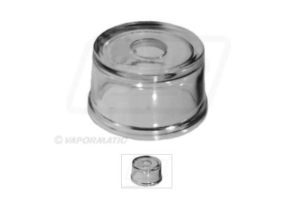 Manitou Fuel Filter Bowl Square bottom with 1" hole