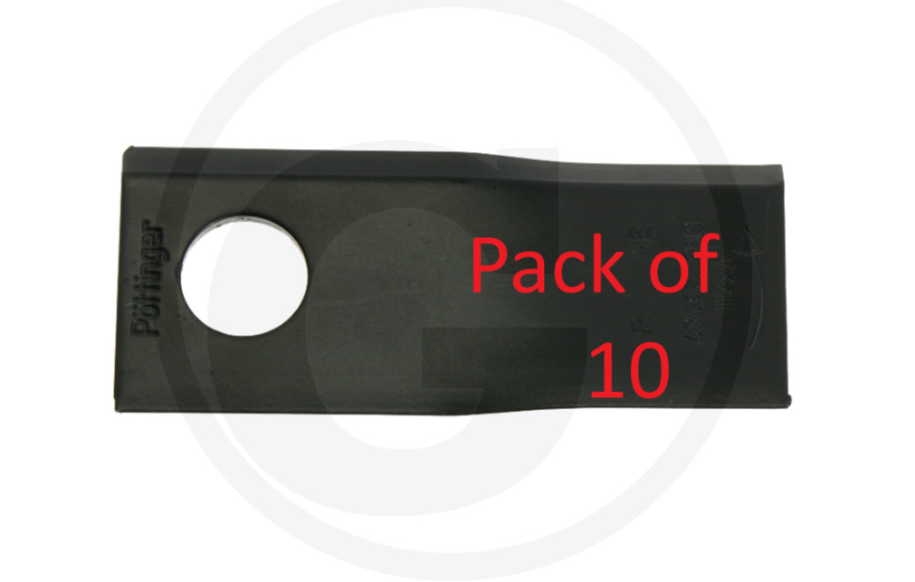 For Pottinger Mower Blade, left DURASTAR PACK OF 10