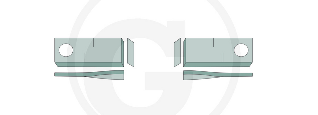 For PZ MOWER BLADES 106 x 48 (25) LEFT