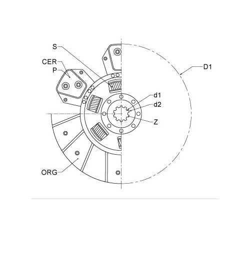 Massey Ferguson FE35 CLUTCH PLATE