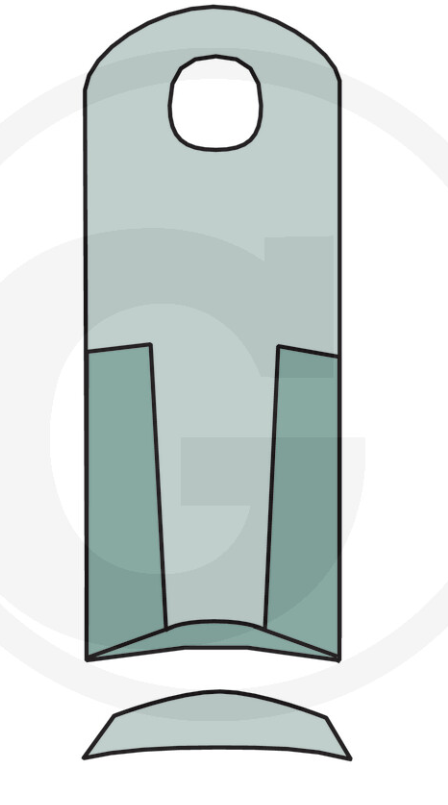 For KUHN MOWER BLADES 112 X 50mm (25) Curved