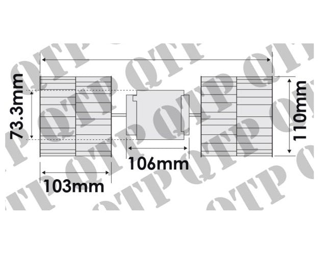 For Massey Ferguson 3000 3600 5400 6100 6200 8100 8200 Series Fan Cab Blower