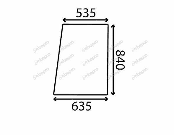 for, FENDT GT UPPER DOOR WINDOW FLAT - TINTED