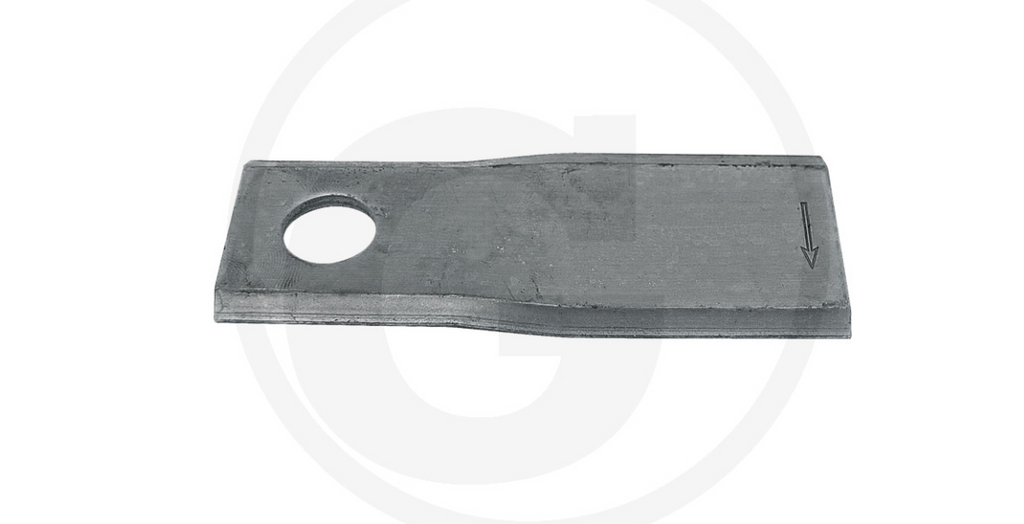 For KUHN MOWER BLADES  105 X 47mm (25) Left, with rounded head 25 mm