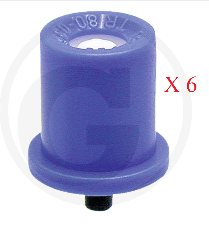 Lechler VE6 Lechler TR hollow cone nozzle 80° BLUE PACK OF 6