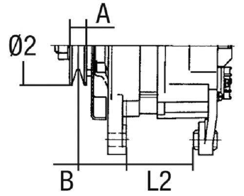 JCB ALTERNATOR 14V - 70A