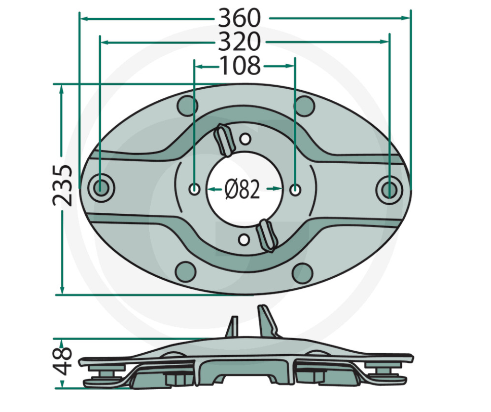 KRONE Mower Disc With Quick Connection