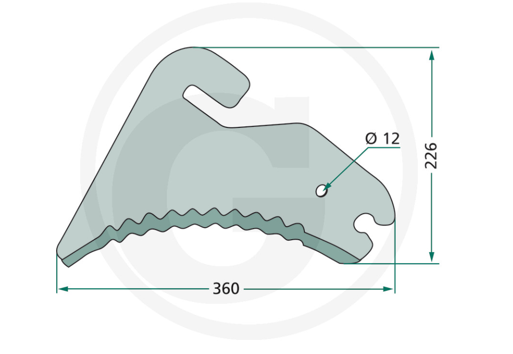 For WELGER RP235, RP405, RP435, RP505, RP535 Blade