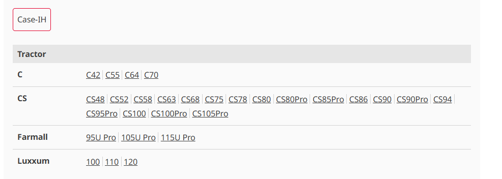 For CASE C CS FARMALL LUXXUM STABILIZER L 485/655 MM - M 24 X 2 MM