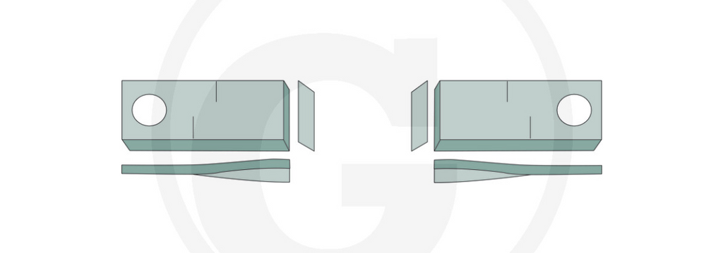 For Niemeyer, Pöttinger, Welger MOWER BLADES 120 X 48 (25) LEFT