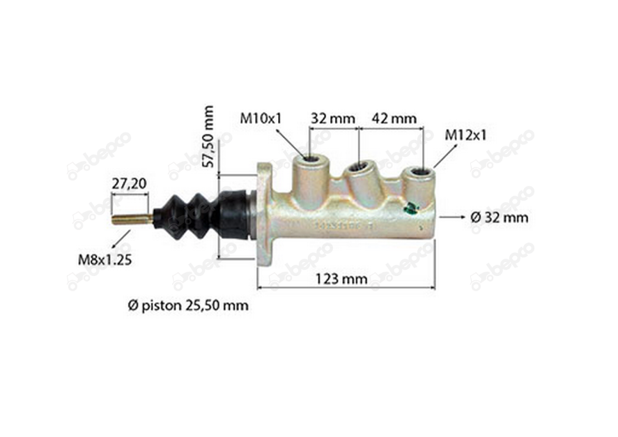 For MASSEY FERGUSON 300 MASTER BRAKE CYLINDER LHM OIL