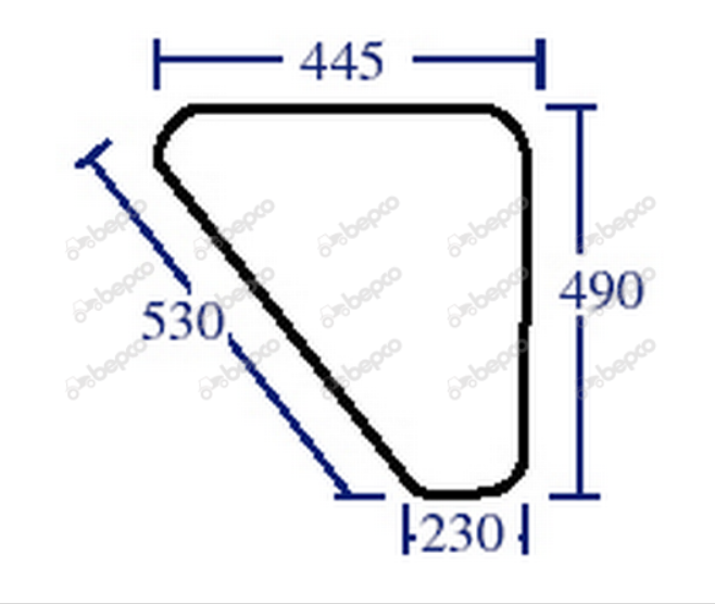 Ford New Holland Q Cab  Door Bottom Glass LH & RH