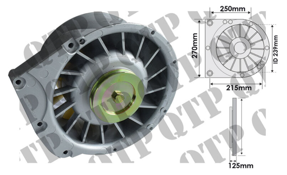 For Deutz 06 07 Agrolux Engine Cooling Fan Cab Blower 