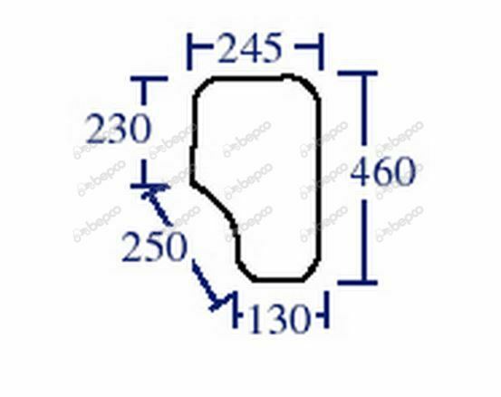 for, FORD Q Cab force II LOWER FRONT GLASS RIGHT - FLAT - NON-TINTED