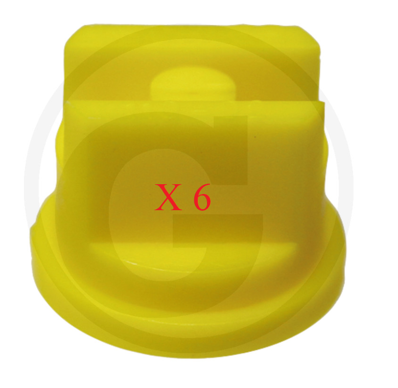 Lechler VE6 Lechler ST flat-jet nozzle 110°, AF 8 YELLOW PACK OF 6	