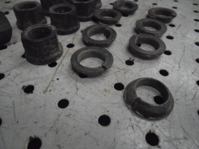 For FORD 4610 4wd FRONT WHEEL NUTS & CONE WASHERS (8)