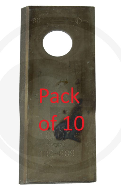 For Krone Mower Blade Right Pack of 10