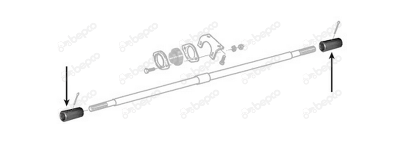 For MASSEY FERGUSON 3000 5400 6100 6200 6400 DRIVE SHAFT COUPLING