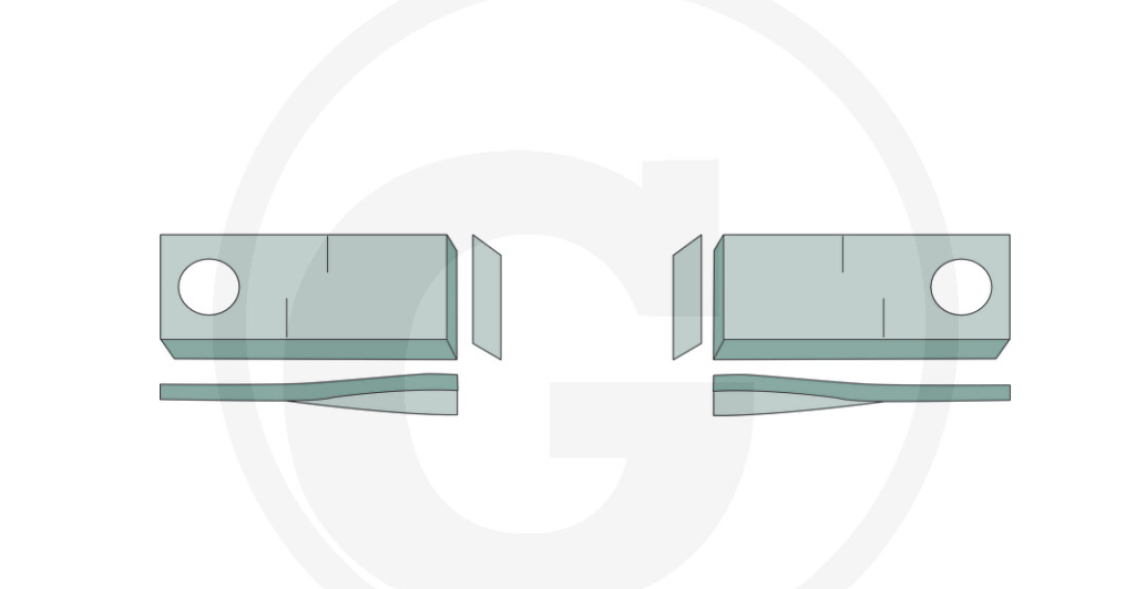 For FELLA JF STOLL MOWER BLADES 106 x 48 (25) LEFT