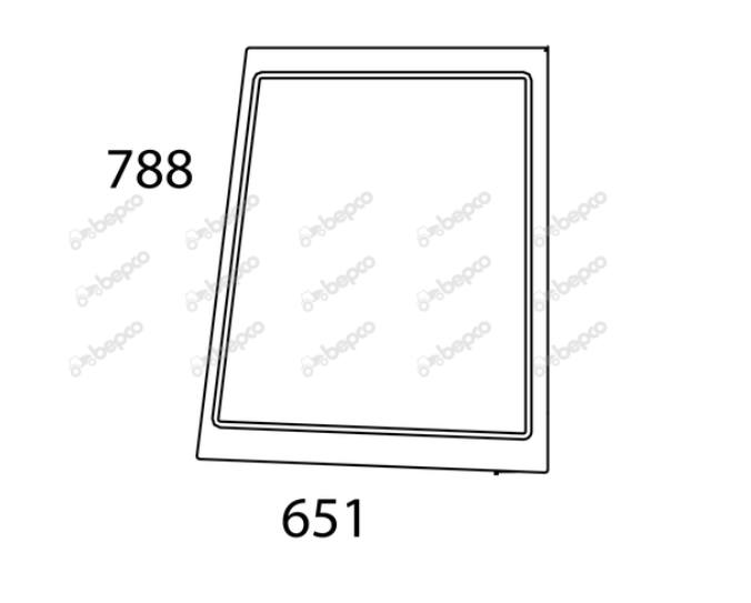 For FORD 35's SIDE WINDOW RIGHT - CURVED - TINTED