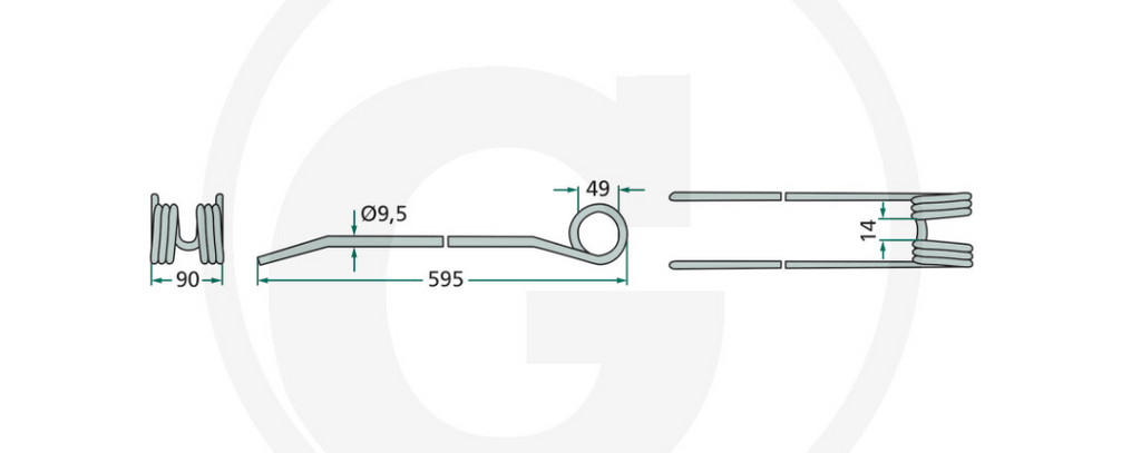 For CLASS LINER Swather Tines Pack of 10