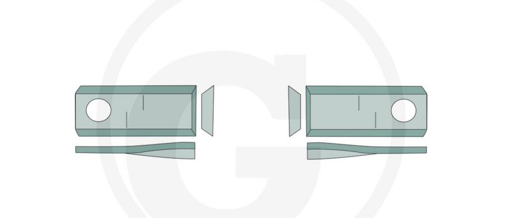 For Deutz-Fahr MOWER BLADES 96 X 40 (25) RIGHT