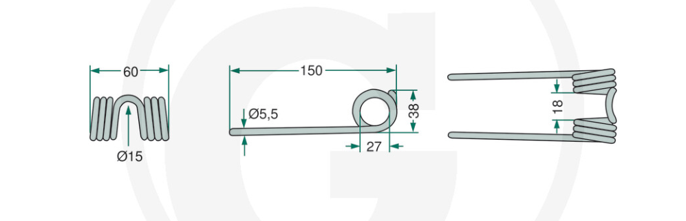 For KRONE Turbo PICK UP TINE PACK OF 10