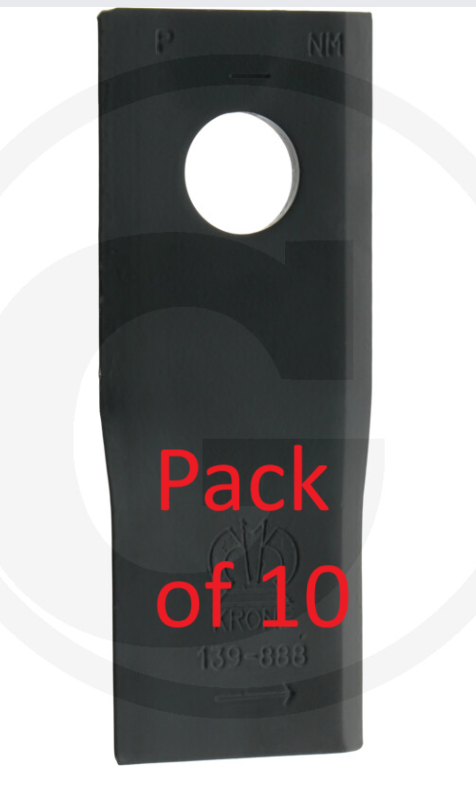 For Krone Mower Blade Left Pack of 10