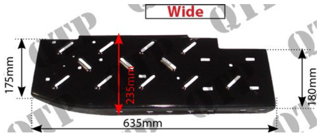 For Massey Ferguson 135 240 Foot Board LH Left Hand - Wide 9 1/4"	