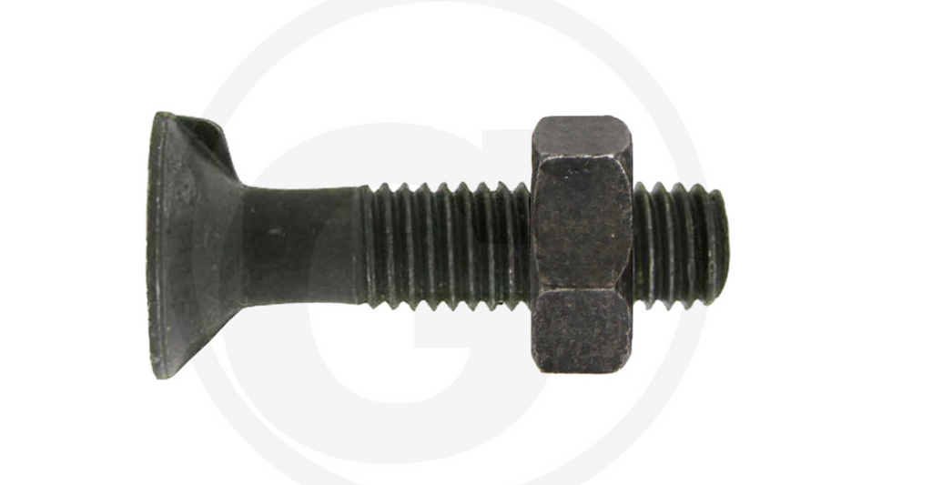Plough bolts with one lug DIN 604 and hexagon nut M12 X 60  PACK OF 25
