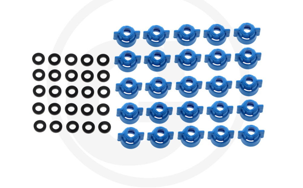 Lechler Bayonet nut SW 8/10 blue Universal System pack of 25