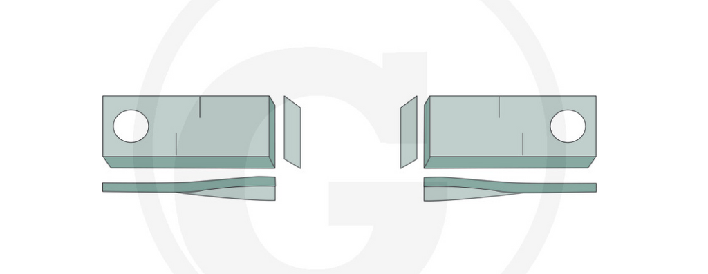 For Krone MOWER BLADES 96 X 50 (25) RIGHT