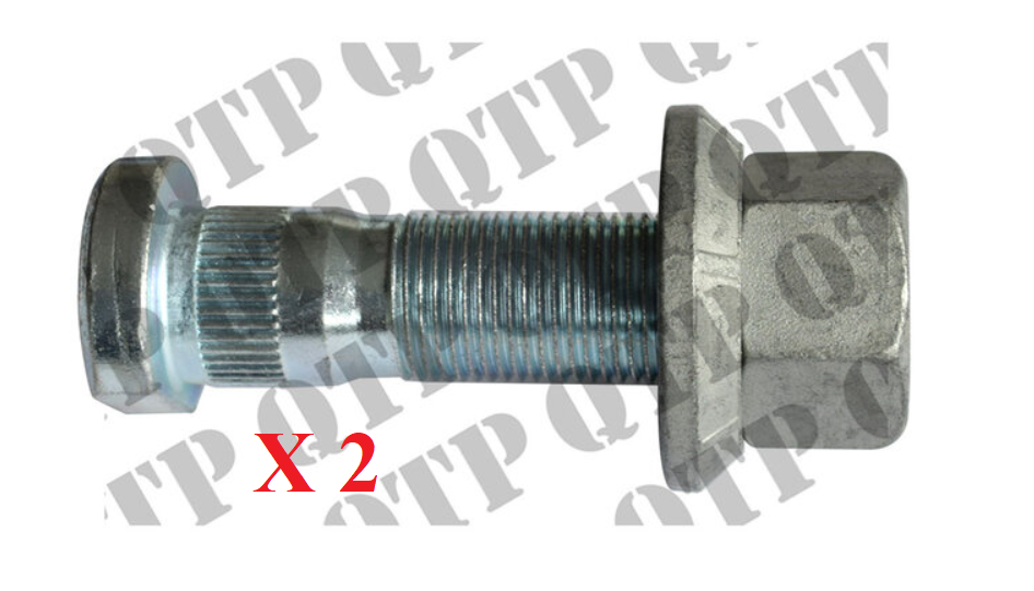 For Massey Ferguson Wheel Stud 4WD Front - Beat in PACK OF 2