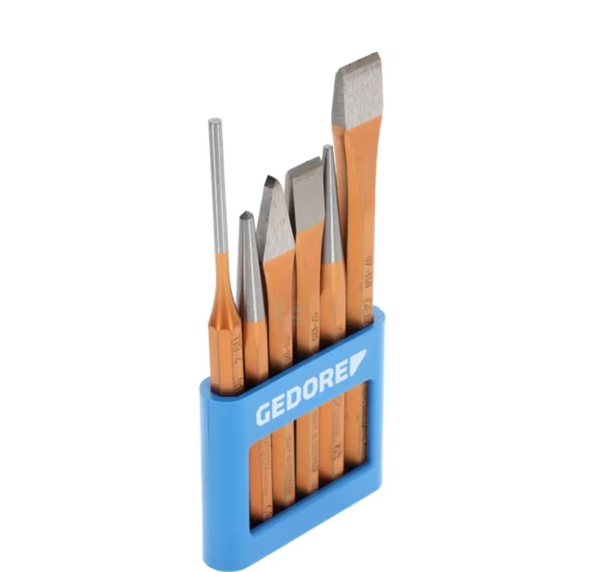 6 PIECE CHISEL SET  Gedore