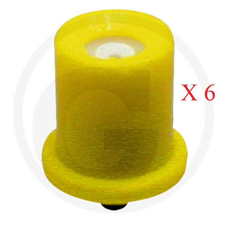 Lechler VE6 Lechler TR hollow cone nozzle 80° YELLOW PACK OF 6