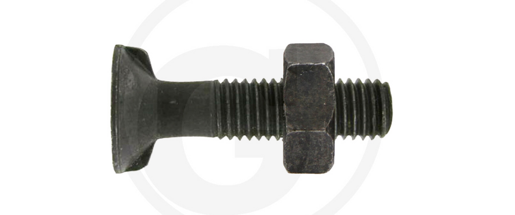 Plough bolts with 2 lugs DIN 11014 and hexagon nut 10.9 M10 X 30 PACK OF 25