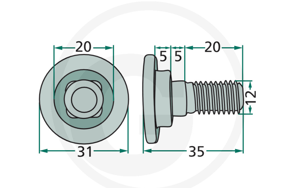 For Vicon Taarup Kverneland MOWER BLADE BOLTS PACK OF 10