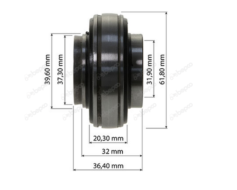 For CASE IH PROPSHAFT BALL BEARING Ø 32 X 62 X 36.5 MM