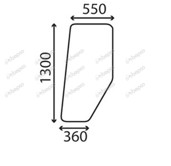 For CLASS RENAULT DOOR GLASS FLAT - TINTED