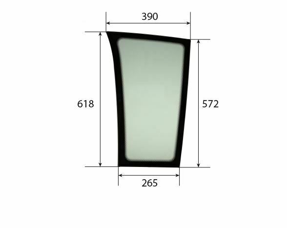 for, FENDT LOWER FRONT GLASS RIGHT - FLAT - TINTED