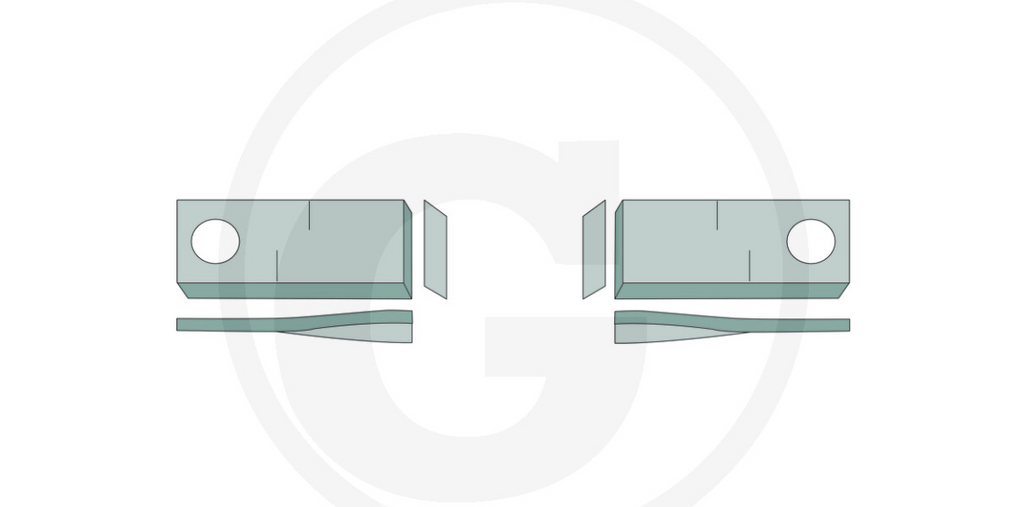 For Krone MOWER BLADES 96 X 50 (25) LEFT	