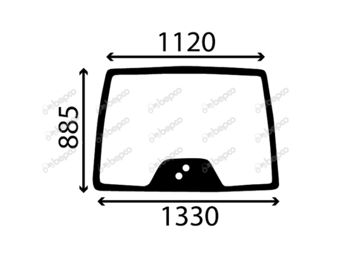 For SAME WINDSCREEN CURVED - NON-TINTED