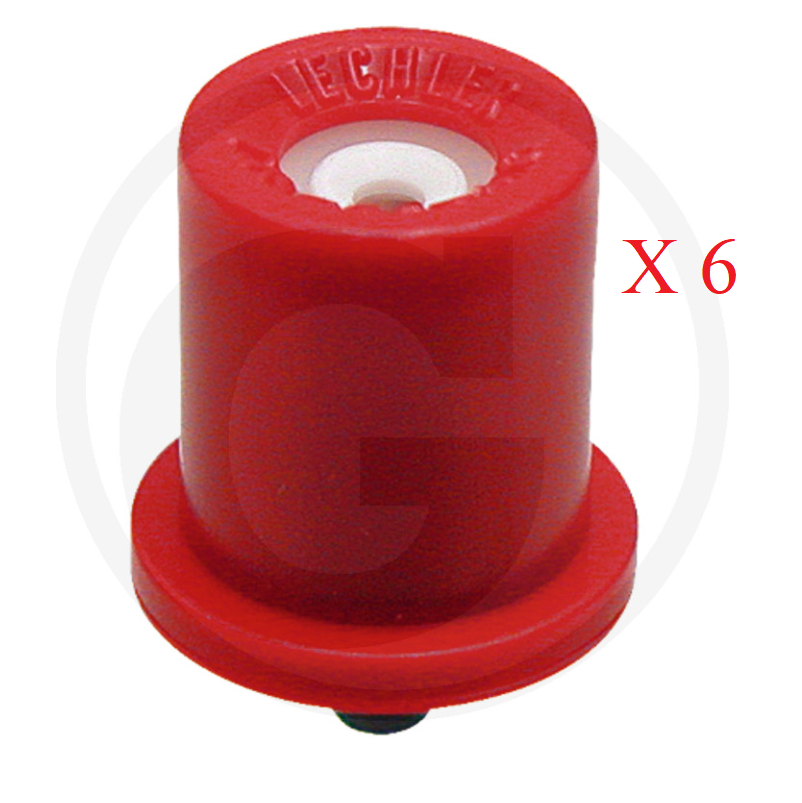 Lechler VE6 Lechler TR hollow cone nozzle 80° RED PACK OF 6