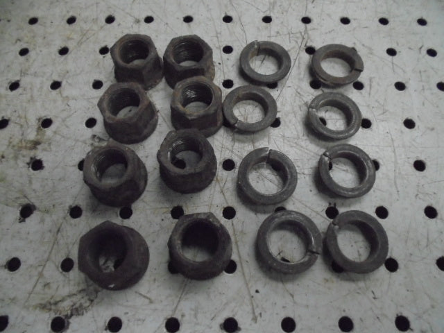 For FORD 4610 4wd FRONT WHEEL NUTS & CONE WASHERS (8)