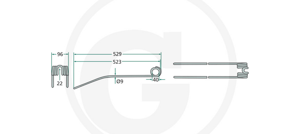 For CLASS Swather Tine WS WSDS