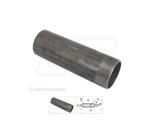 For CASE IH EXHAUST ELBOW PIPE 