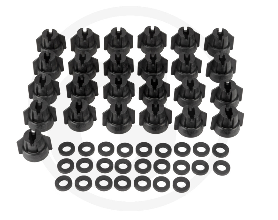 Lechler Bayonet nut Multi Cap black SW8 PU pack of 25