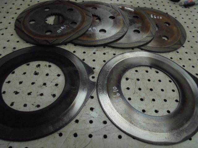 For FORD 5610 6610 7610 BRAKE DISCS 4 BRONZE & 2 STEEL